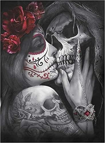 Mädchen küsst einen Totenkopf – ZZ 1000-teiliges Papier Puzzle – Familienpuzzle Dekompressions-Schwierigkeits-Puzzles für Erwachsene Mädchen küsst einen Totenkopf – ZZ 1000-teiliges Papier Puzzle – Familienpuzzle Dekompressions-Schwierigkeits-Puzzles für Erwachsene von GEMSUM