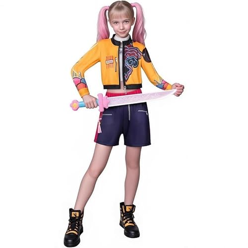 GEMVIE Rumi K Pop Dämonenjäger Kostüm für Kinder Halloween Outfits für Mädchen Anime Cosplay Dämonenjäger GEMVIE Rumi K Pop Dämonenjäger Kostüm für Kinder Halloween Outfits für Mädchen Anime Cosplay Dämonenjäger von GEMVIE