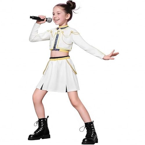 GEMVIE Rumi K Pop Dämonenjäger Kostüm für Kinder Halloween Outfits für Mädchen Anime Cosplay Dämonenjäger GEMVIE Rumi K Pop Dämonenjäger Kostüm für Kinder Halloween Outfits für Mädchen Anime Cosplay Dämonenjäger von GEMVIE