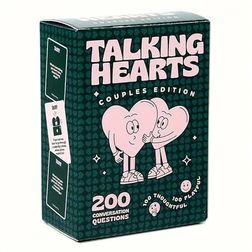 GEN:ZAI Talking Hearts Couples Edition Spiel - 200 Gesprächsfragen - Nachdenklich und verspielt - Date Night - Valentinstag - Deeper Connection (Couples Edition) von GEN:ZAI