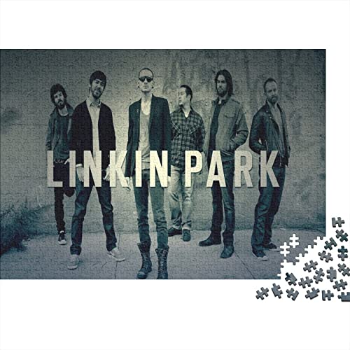 Linkin Park Puzzles 1000 Stück Rock 'n' Roll Musik Puzzles Für Erwachsene Kinder Lernen Lernspielzeug Weihnachten Geburtstag Geschenke 1000pcs (75x50cm) von GENBAK