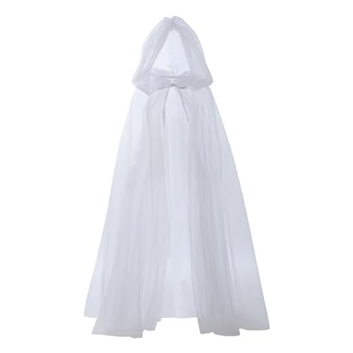 GENEMEN Netz-Umhang für Männer und Frauen, Kapuzenumhang, Spuk-Horrible Wizard, Erwachsene, Cosplay, Halloween, Weiß GENEMEN Netz-Umhang für Männer und Frauen, Kapuzenumhang, Spuk-Horrible Wizard, Erwachsene, Cosplay, Halloween, Weiß von GENEMEN