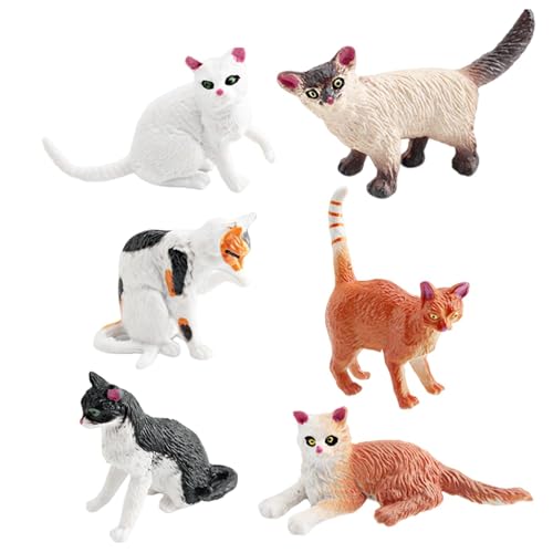 Katzenspielzeug-Set, realistische Katzenfiguren – Kätzchen-Kuchendekoration, realistische Katzenfiguren für Kuchendekoration, Spielzeug-Set mit Tierfiguren Katzenspielzeug-Set, realistische Katzenfiguren – Kätzchen-Kuchendekoration, realistische Katzenfiguren für Kuchendekoration, Spielzeug-Set mit Tierfiguren von GENERIC