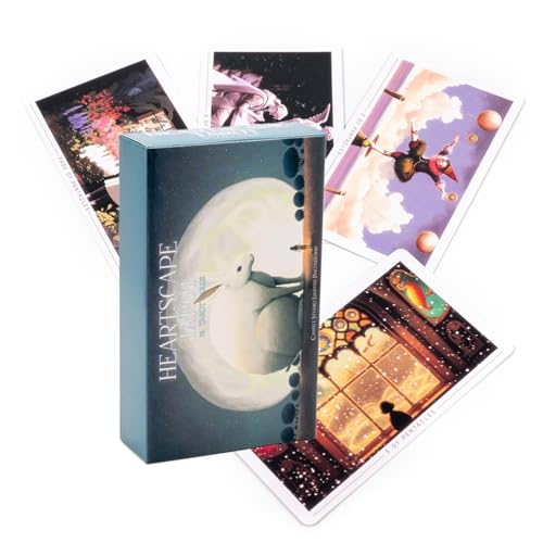 Tarot der Herzlandschaft | Oracle Deck und Guidebook | Ein Spiel mit 78 Tarot-Lernkarten mit Bedeutungen | Tarot-Spiel Fate Wahrsagerei für Familienfeiern und von GENERIC