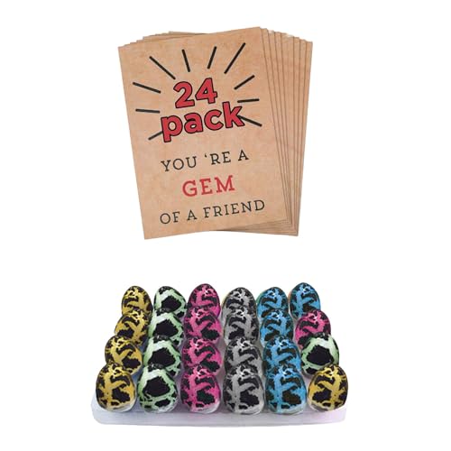 GENERISCH 24 Dino-Eier Valentinstagskarten zum Ausbrüten – Lustige -Austauschkarten für, Schulklassen & Partys, für Mädchen & Jungen (One Size) von GENERISCH