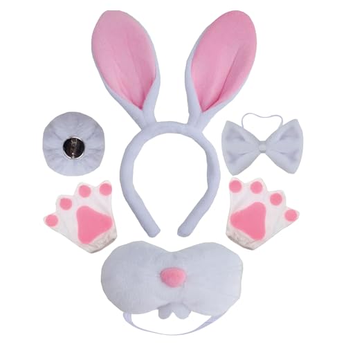 GENERISCH Niedliche Tierkopfband für Ostern – Flauschiges Hasen-Kostümset für Kinder und Erwachsene, perfekt für Osterfeiern und Veranstaltungen GENERISCH Niedliche Tierkopfband für Ostern – Flauschiges Hasen-Kostümset für Kinder und Erwachsene, perfekt für Osterfeiern und Veranstaltungen von GENERISCH