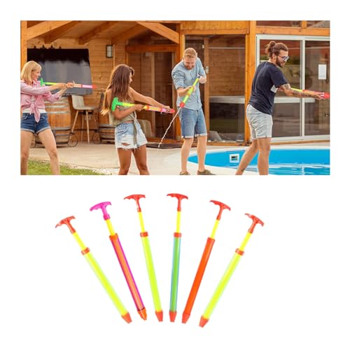Wasserpistole Wasserspritzpistole für Kinder 6 Stück-44CM Bunten Kunststoff Groß Spritzpistole,Wassergewehr Wasserspritze Squirt Water Gun Set 35 FT Reichweite für Jungen und Mädchen Wasserspielzeug Wasserpistole Wasserspritzpistole für Kinder 6 Stück-44CM Bunten Kunststoff Groß Spritzpistole,Wassergewehr Wasserspritze Squirt Water Gun Set 35 FT Reichweite für Jungen und Mädchen Wasserspielzeug von GEPROSMA