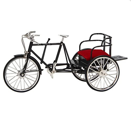 GERALD 1/10 Hoch Detailliertes Dreirad Spielzeug Modell mit Sitz Vintage Fahrzeug Rennrad Fahrrad Dekor Spielzeug für Zuhause/Café/GeschäFt von GERALD
