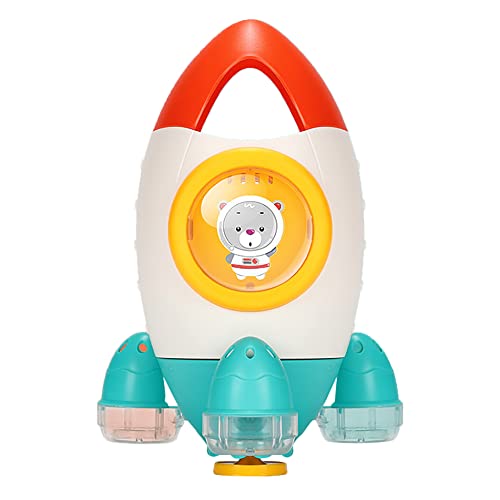 GERALD Baby Badespielzeug WeltraumraketenföRmige Badewanne Spielzeug für Kleinkinder Spray Wasser Spielzeug Spaß Pool Spielzeug Baby Kinde 2 von GERALD