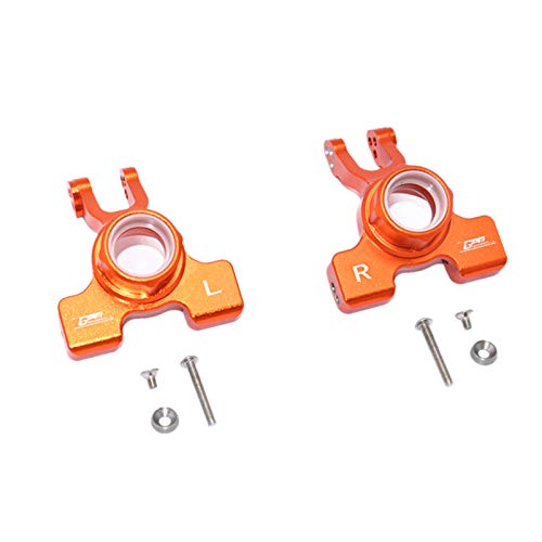 GERALD CNC Alloy Knuckle Arm Rad Naben TräGer für ARRMA 1/10 KRATON 4S ARA102690, Orange von GERALD