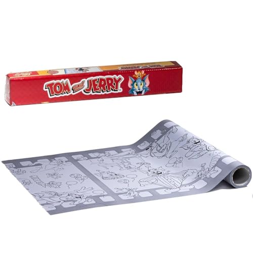 GERARDO'S Ausmal Sticker auf Rolle (30 cm x 4 m), Tom und Jerry von GERARDO'S