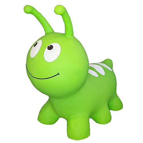 GERARDO'S Toys Jumpy Hüpftier grüne Wurm - Hüpftiere ab 1 Jahr und ab 2 Jahre - Aufblasbare Tiere Spielzeug Draussen oder Drinnen für Kleinkinder ab 12 Monaten… von GERARDO'S
