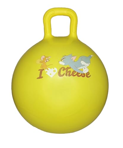 Tom & Jerry Space Hopper Yellow: Bouncing Fun for Kids - Durable and Safe Inflatable - Ideal Indoor and Outdoor Play for Active Children - Officially Licensed Warner Bros. Merchandise… von GERARDO'S