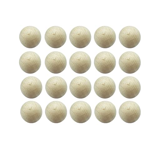 GERILEO 10/20 Stück Tischfußball Kickerbälle 33 mm – Buchenholz Kickerbälle, Kickerball, Tischfussball, Tischkicker Kicker-Ball, Ersatz, Ball, Spiel (20 Bälle) von GERILEO