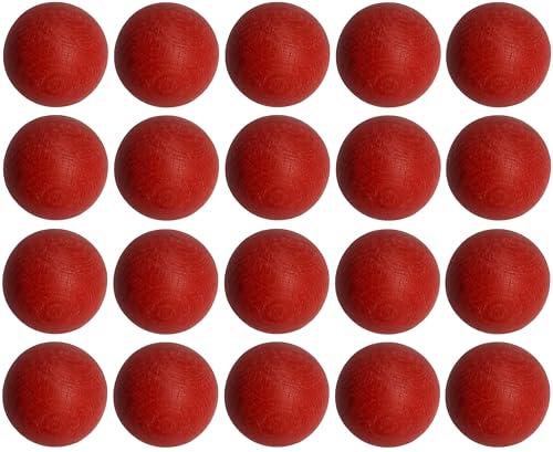 GERILEO Satz von 10/20 Tischkicker-Bälle aus Rotbuche mit 33mm - ersetzen, austauschen, Bälle, Ball (20 Rote Tischkicker-Bälle) von GERILEO