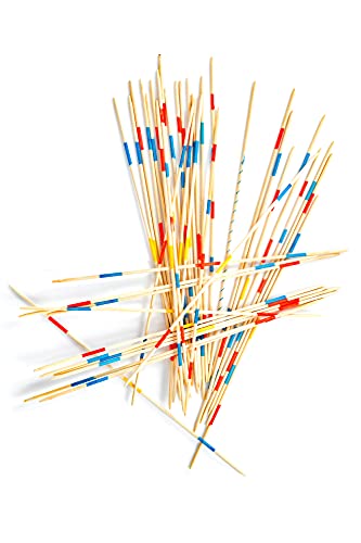 Mikado Spiel XL – 41 Stäbchen aus Holz, 38 cm lang – Klassisches Holzspielzeug für Kinder und Erwachsene Mikado Spiel XL – 41 Stäbchen aus Holz, 38 cm lang – Klassisches Holzspielzeug für Kinder und Erwachsene von GERLINOVA