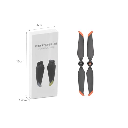 GERRIT 1 Paar geräuscharmer 7238F Propeller for D-JI Air 2S/Mavic Air 2 Drone Quick Release Blade Props Drone Zubehör (Size : Orange Penh) von GERRIT