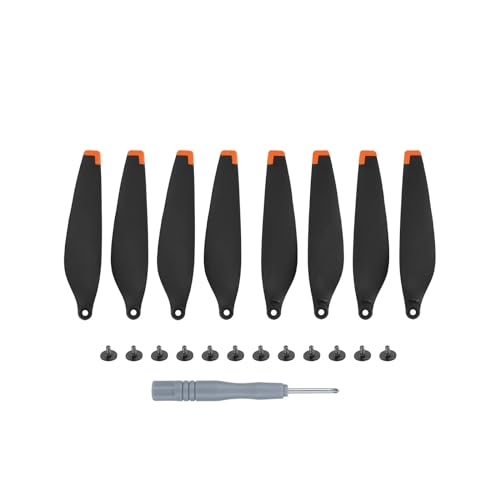 GERRIT 8 Stück Propeller for D-JI Mini 3 Pro Drone 6030F Prop Weniger geringere Geräuschunterdrückung Quick Release Propeller Mini 3Pro Zubehör (Size : Black Orange) von GERRIT