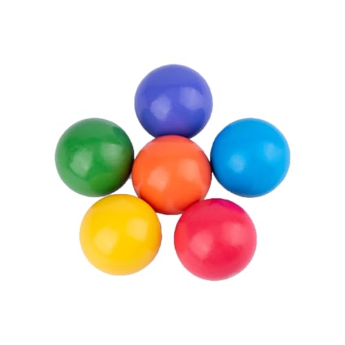 GERUI 6 X Holzkugeln Regenbogen, Regenbogenkugeln, lustige Kinderspielzeuge, Kinder Pädagogisches Lernspielzeug, Vorschul-Lernmaterial für Kinder GERUI 6 X Holzkugeln Regenbogen, Regenbogenkugeln, lustige Kinderspielzeuge, Kinder Pädagogisches Lernspielzeug, Vorschul-Lernmaterial für Kinder von GERUI