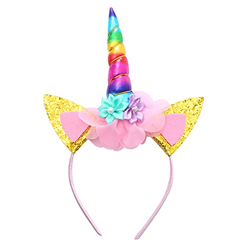 GERUI Haarreifen, Baby Haarband,Haarschmuck für Ostern Geburtstag Birthday Party Karneval, Head Accessoires Party Dekoration (Sieben Farben) von GERUI