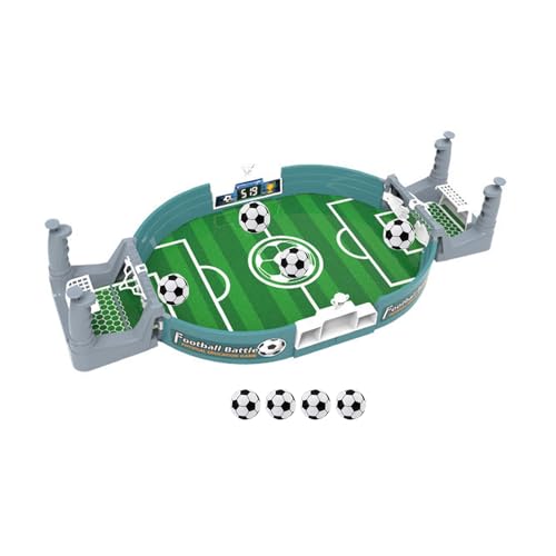 GERUI Mini Tischkicker,Tischfußball-Eltern-Kind-Spiel, Interaktives Tisch Fußball Spiel, Mini Tischkicker Kinder, Mini-fußballspiel-Spielzeug mit 4 Fußbällen, für 3+Kinder und Erwachsene von GERUI