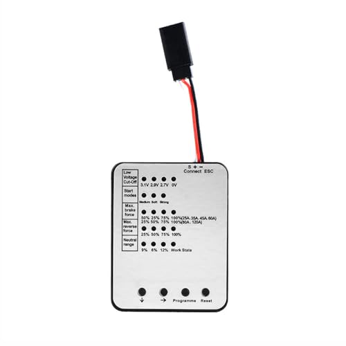 GERUI RC-Programmkarte Elektronischer Geschwindigkeitsregler-Programmierer für RC Car 25A - 150A ESC Programming Truck Ship Accessories GERUI RC-Programmkarte Elektronischer Geschwindigkeitsregler-Programmierer für RC Car 25A - 150A ESC Programming Truck Ship Accessories von GERUI