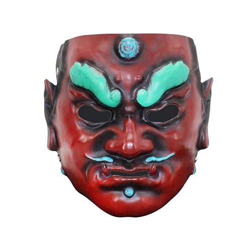 GEST Samurai Oni Maske für Männer - Japanische Traditionelle Dämon Ninja Punk Maske für Halloween Cosplay Requisiten von GEST