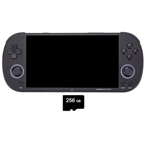 TRIMUI SMART PRO Retro-Handheld-Spielekonsole mit Spielen, 256G 12,6 cm IPS-Bildschirm, tragbare Video-Arcade für Erwachsene, Linux-System Allwinner A133P-Prozessor, unterstützt WiFi, Schwarz von GEST