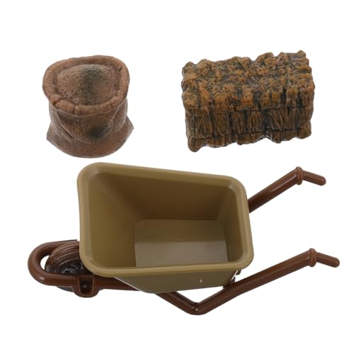 1 Satz Werkzeugset Für Den Bauernhof Mini-Farm-Tool Mini-Wagen- Miniballen Zum Basteln Mini- - Für Landwirtschaftliche Geräte Mini-heuballen Plastik GETAJGHSD von GETAJGHSD