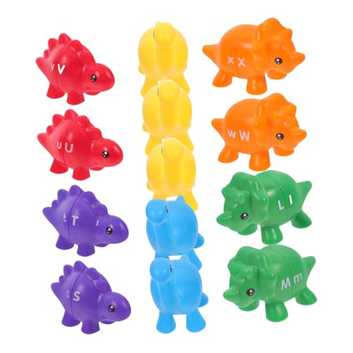 GETAJGHSD 1 Satz Buchstaben gepaart Lernspielzeug Montessori Matching Reisespielzeug Frühes passendes Passendes zur Dinosaurierform Plastik von GETAJGHSD