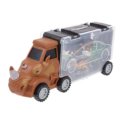 GETAJGHSD 1 Satz Cartoon Truck mit Dinosaurier Modell Kreatives Transportfahrzeug für Lernen mit Praktischem Tragegriff GETAJGHSD 1 Satz Cartoon Truck mit Dinosaurier Modell Kreatives Transportfahrzeug für Lernen mit Praktischem Tragegriff von GETAJGHSD
