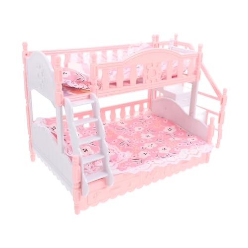 GETAJGHSD 1 Satz Miniatur Puppenhaus Möbel Set mit Doppelbett Bettwäsche und Kissen für Kreatives Rollenspiel und Puppenhaus Zubehör GETAJGHSD 1 Satz Miniatur Puppenhaus Möbel Set mit Doppelbett Bettwäsche und Kissen für Kreatives Rollenspiel und Puppenhaus Zubehör von GETAJGHSD
