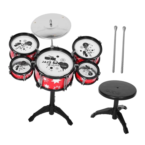 GETAJGHSD 1 Satz Schlagzeug Für Schlagzeug Für Kleinkinder 1-3 Jazz-Schlagzeug Kindermusikinstrument Musikspielzeug Für Babys Kinderinstrument Kleinkindmusikspielzeug Plastik Rot GETAJGHSD 1 Satz Schlagzeug Für Schlagzeug Für Kleinkinder 1-3 Jazz-Schlagzeug Kindermusikinstrument Musikspielzeug Für Babys Kinderinstrument Kleinkindmusikspielzeug Plastik Rot von GETAJGHSD