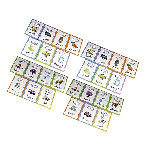 GETAJGHSD 1 Set Arabische Lernkarten, Spielzeug Für Die Frühkindliche Bildung, Lernkarten Für Kleinkinder, Kognitive Kinderspielzeuge, Leselernkarten, Kartenerkennungsspielzeug, Sichtwort GETAJGHSD 1 Set Arabische Lernkarten, Spielzeug Für Die Frühkindliche Bildung, Lernkarten Für Kleinkinder, Kognitive Kinderspielzeuge, Leselernkarten, Kartenerkennungsspielzeug, Sichtwort von GETAJGHSD