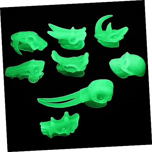 GETAJGHSD 1 Set Dinosaurierfossil Spielzeug Dinosaurierknochen Spielzeug Dinosauriermodell Kinderspielzeug PVC Dinosaurierknochen Leuchtender Dinosaurierschädel 3D Dinosaurier von GETAJGHSD