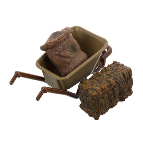 GETAJGHSD 1 Set Farmwerkzeug Set, Mini Karren, Mini Farmwerkzeug, Mini Puppenhaus Zubehör, Miniatur Puppenhaus Zubehör, Ballen Dekoration, Mikro Landschaftsbau, Farmwerkzeug, Mini von GETAJGHSD