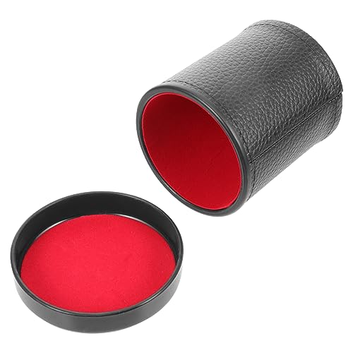 GETAJGHSD 1 Set Geräuschloser Leder Siebbecher, Würfelbecher, Tischspiel Requisiten, Party Würfelbecher, Kompakter Würfelhalter, Würfelspiel Requisiten, Bar Würfelhalter, Dekorativer GETAJGHSD 1 Set Geräuschloser Leder Siebbecher, Würfelbecher, Tischspiel Requisiten, Party Würfelbecher, Kompakter Würfelhalter, Würfelspiel Requisiten, Bar Würfelhalter, Dekorativer von GETAJGHSD