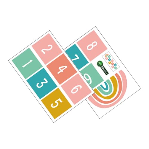GETAJGHSD 1 Set Kinderspielbodenaufkleber Selbstklebende Aufkleber Cartoon Aufkleber Abnehmbare Bodenaufkleber Kindergarten Bodenaufkleber Schlafzimmer Wandaufkleber Haushalts von GETAJGHSD