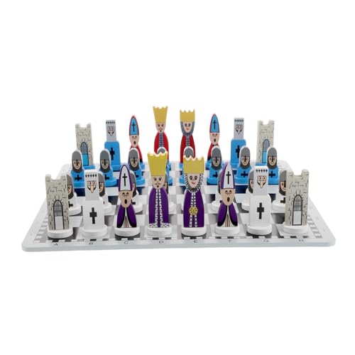 GETAJGHSD 1 Set Lernspielzeug Für Kinder, Taschenschach, Klappschach, Damebrettspiel, Tischspiele Für Erwachsene, Schachbrett, Lustiges Schach Für Kinder, Tragbares Schachbrett, Dame, von GETAJGHSD