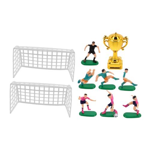 GETAJGHSD 1 Set Miniatur-trophäenmodell, Winzige Fußballspieler, Miniatur-trophäe, Kleines Tornetz Für Puppenhaus-fußball-Themen-kuchendekoration, Puppenhaus-trophäe GETAJGHSD 1 Set Miniatur-trophäenmodell, Winzige Fußballspieler, Miniatur-trophäe, Kleines Tornetz Für Puppenhaus-fußball-Themen-kuchendekoration, Puppenhaus-trophäe von GETAJGHSD