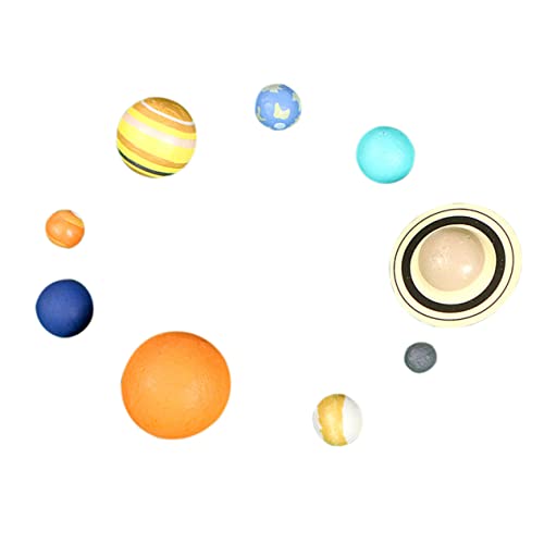 GETAJGHSD 1 Set Praktische Unterrichtshilfen 3D Planetenformen Pädagogische Spielzeug (sortierte Farbe) von GETAJGHSD