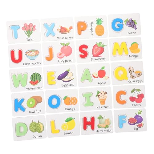 GETAJGHSD 1 Set Spielzeug Bildkarten, Buchstaben Lernkarten, ABC Lernkarten, ABC Holzpuzzle, Holzbuchstaben Zuordnungsalphabet Lernkarten, Baby Lernkarten, Buchstabenerkennungs Puzzle, GETAJGHSD 1 Set Spielzeug Bildkarten, Buchstaben Lernkarten, ABC Lernkarten, ABC Holzpuzzle, Holzbuchstaben Zuordnungsalphabet Lernkarten, Baby Lernkarten, Buchstabenerkennungs Puzzle, von GETAJGHSD