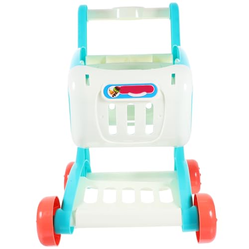 GETAJGHSD 1 Stück Mini Einkaufswagen für Simulation Trolley Blau Perfektes Rollenspielzeug für Junge Mädchen Fördert Kreatives Spiel und Imitation von GETAJGHSD