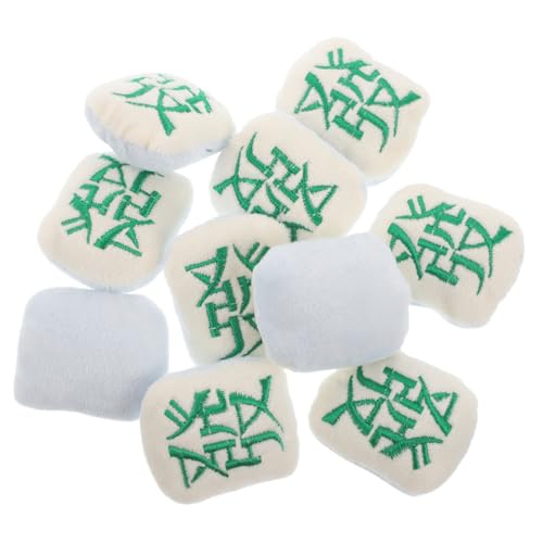 GETAJGHSD 10 Stück Bestickte Glücksbroschen Mit Chinesischen Schriftzeichen Modisches Accessoire Für Kleidung Mütze Schal von GETAJGHSD