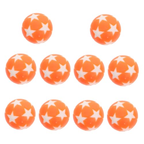 GETAJGHSD 10 Stück Fußballzubehör Tischfußballspiel Fußbälle Weiß Foosball drinnen Bälle für Tischspiele Bälle für Tischkicker auswechselbare Kickerbälle Plastik von GETAJGHSD