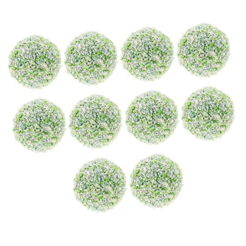 GETAJGHSD 10 Stück Miniatur Grasbälle, Dekorative Cluster Bälle, Miniatur Ornament, Feen Cluster, Simulations Cluster Ball, Mikro Landschafts, Mikro Landschafts Bälle von GETAJGHSD