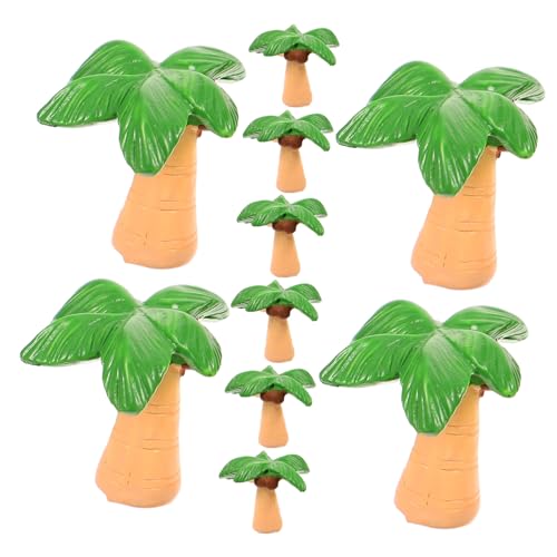GETAJGHSD 10 Stück Mini-kokosnussbäume Miniatur-kokosnussbäume Aus Kunststoff Für Dekoration Landschaftszubehör von GETAJGHSD