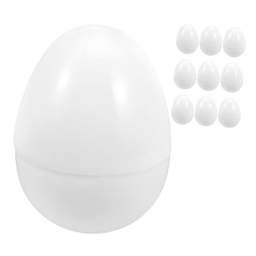 GETAJGHSD 10 Stück Simulierte Eier Dekoration, Gefälschte Hühnereier, Plastikeier, Spiel, Offene Eier, Spielseier, Eier Ornamente, Weiße Eier, Plastikeier Für Kinder, Plastikeier, GETAJGHSD 10 Stück Simulierte Eier Dekoration, Gefälschte Hühnereier, Plastikeier, Spiel, Offene Eier, Spielseier, Eier Ornamente, Weiße Eier, Plastikeier Für Kinder, Plastikeier, von GETAJGHSD