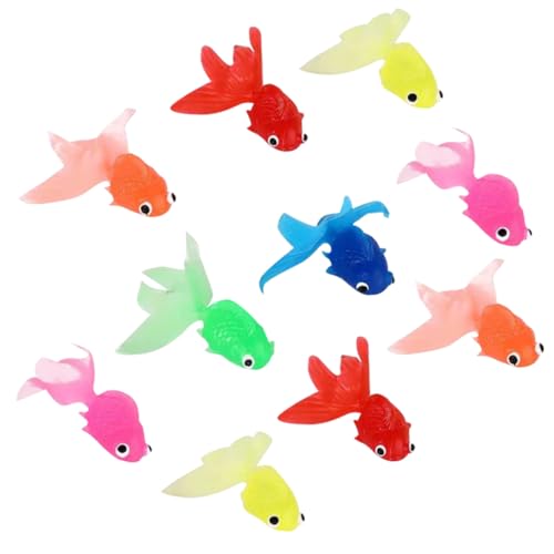 GETAJGHSD 10 Stück Teiliges Künstliche Schwimmfähige Goldfische aus Umweltfreundlichem TPR Material Realistische Aquariumdeko Bunte Kunstfische für Nachhaltige Wasserdekoration GETAJGHSD 10 Stück Teiliges Künstliche Schwimmfähige Goldfische aus Umweltfreundlichem TPR Material Realistische Aquariumdeko Bunte Kunstfische für Nachhaltige Wasserdekoration von GETAJGHSD