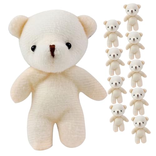 GETAJGHSD 10 Stück Teiliges Mini Plüsch Anhänger Niedliche Tragbare Stofftier Figuren für Deko und Schlüsselanhänger für Geburtstage und Feiertage von GETAJGHSD